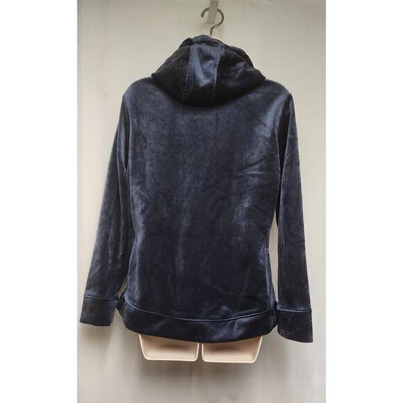 Time and Tru Women’s Velvet Blue Soft Comfy Lightweight Jacket Size M(8-10) - Picture 3 of 9